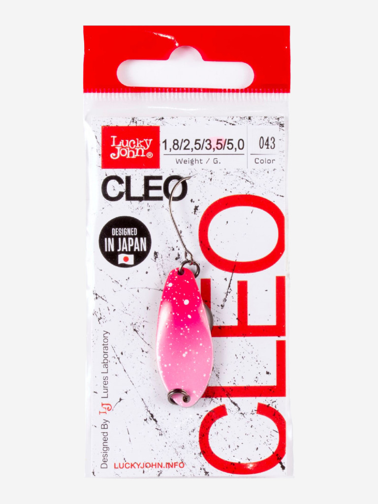 Блесна колеблющаяся Lucky John CLEO, колебалка LJCL35-043 длиной 34 мм, вес 3,5 г