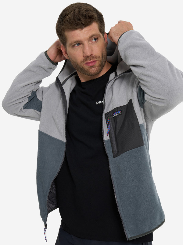 Толстовка мужская Patagonia Microdini арт. 26210 серо-зеленый/серый цвет — купить за 14499 руб. со скидкой 50 %, отзывы в интернет-магазине Спортмастер