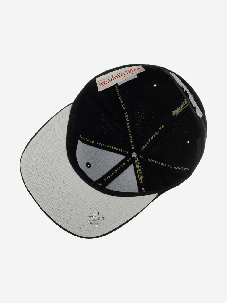Бейсболка с прямым козырьком MITCHELL NESS HHSS5762-LALYYPPPBLCK Los Angeles Lakers NBA (черный)