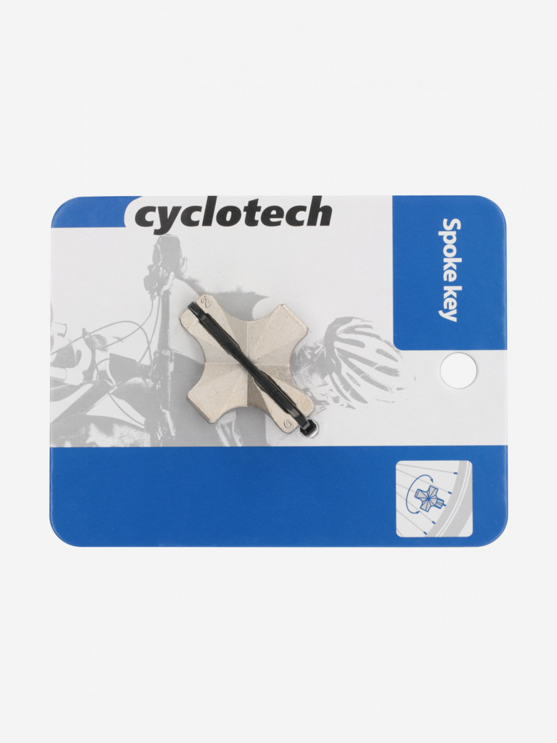 фото Ключ спицевой cyclotech ct-k1, серебряный