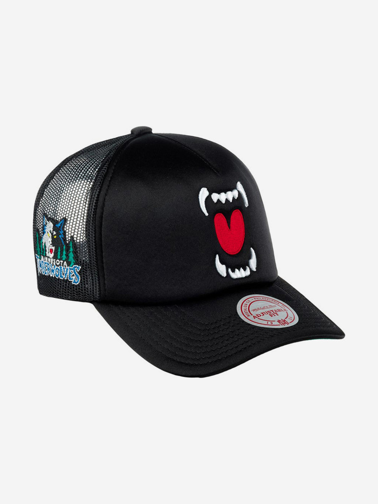 Бейсболка с сеточкой MITCHELL NESS HHSS3467-MTIYYPPPBLCK Minnesota Timberwolves NBA (черный)