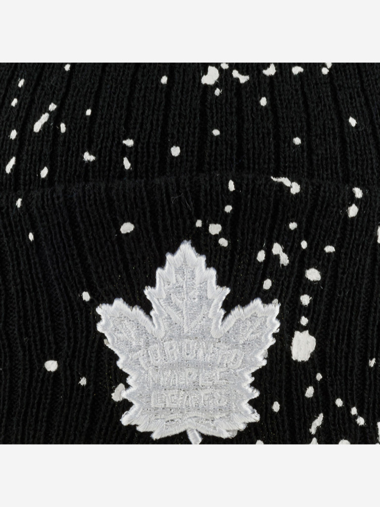 Шапка с отворотом MITCHELL NESS HCFK6020-TMLYYPPPBLCK Toronto Maple Leafs NHL (черный)