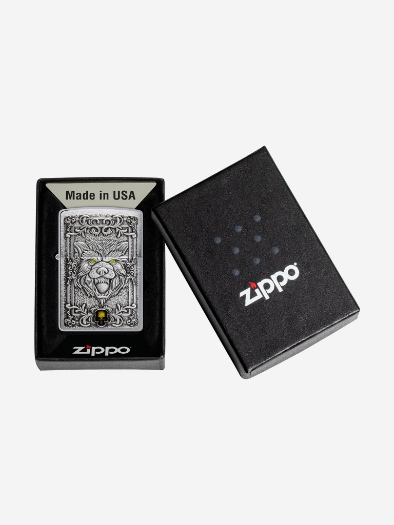 Зажигалка бензиновая ZIPPO 48690 Wolf Emblem