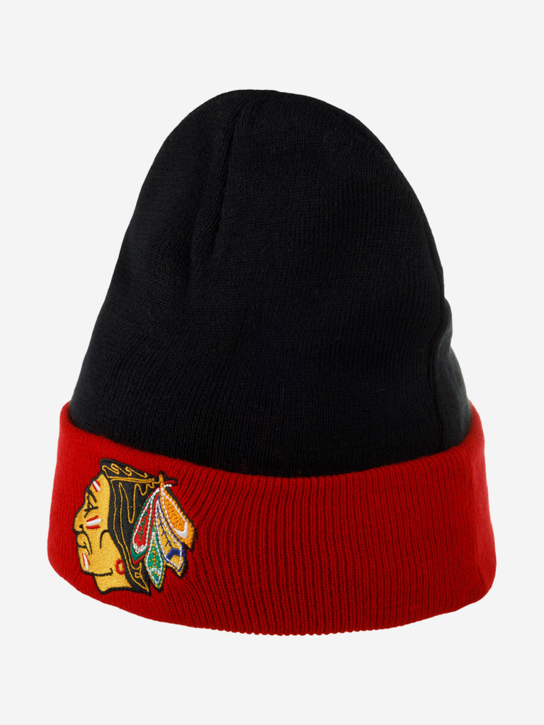 Шапка с отворотом MITCHELL NESS MN-NHL-EU174-CHIBLA-BLK Chicago Blackhawks NHL