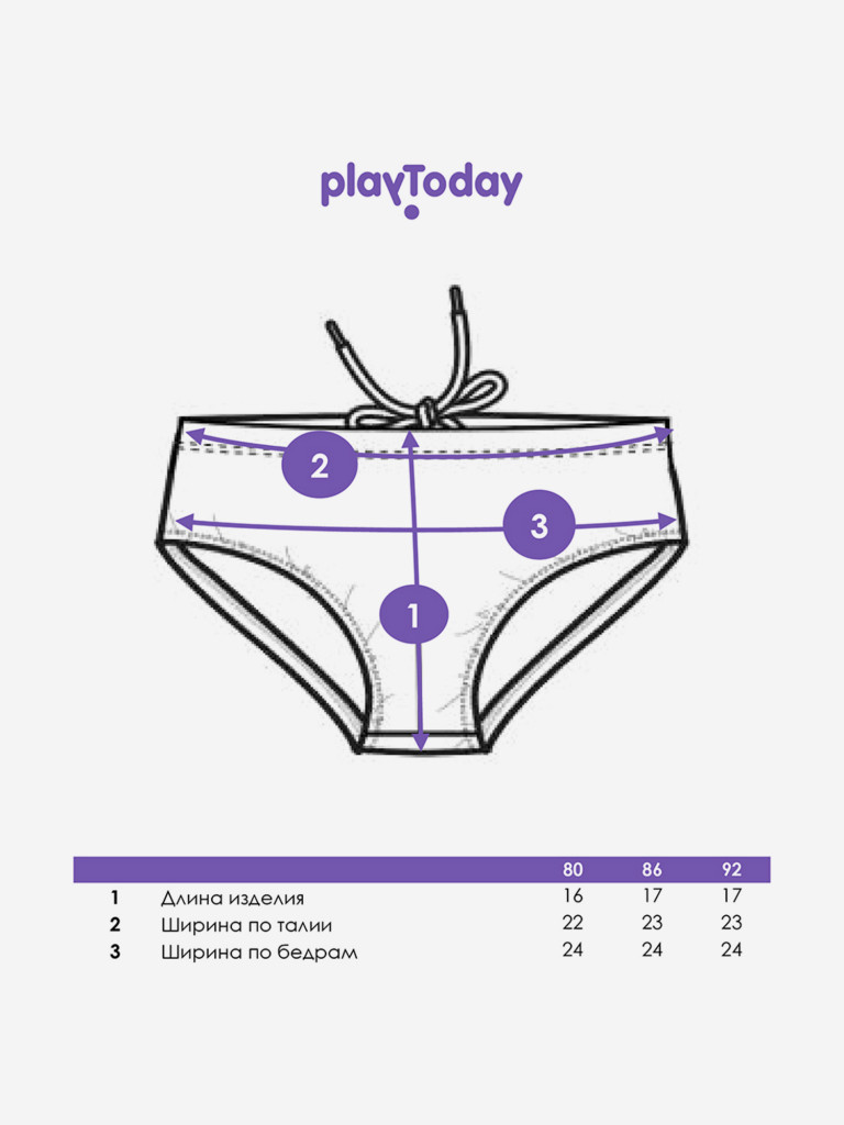 Комплект для мальчика: плавки, панама PlayToday