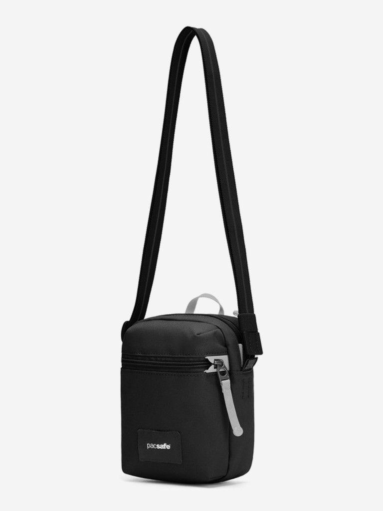 Сумка антивор Pacsafe GO Micro Crossbody, черная смола, 1,5 л.