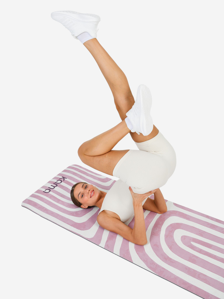 Коврик для йоги и фитнеса Kama, TPE, микрофибра