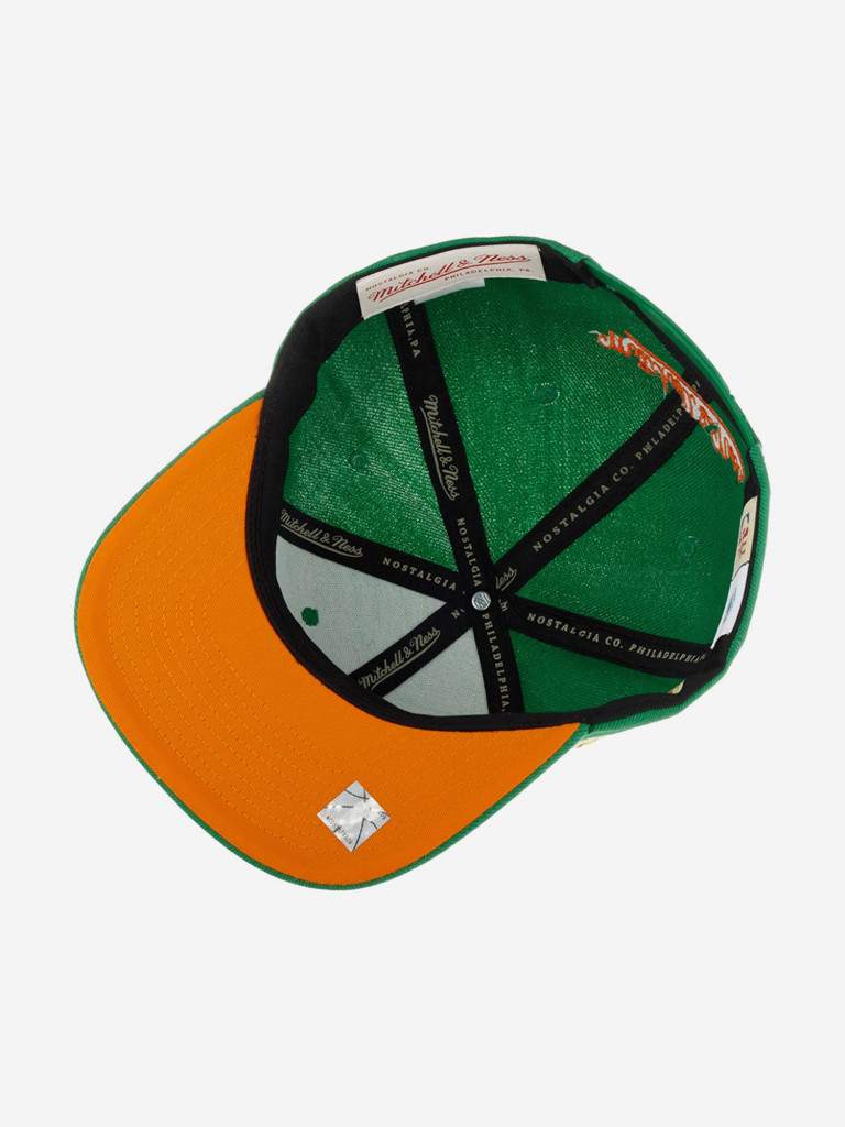 Бейсболка с прямым козырьком MITCHELL NESS 6HSSSH21296-CHOGREN Charlotte Hornets NBA