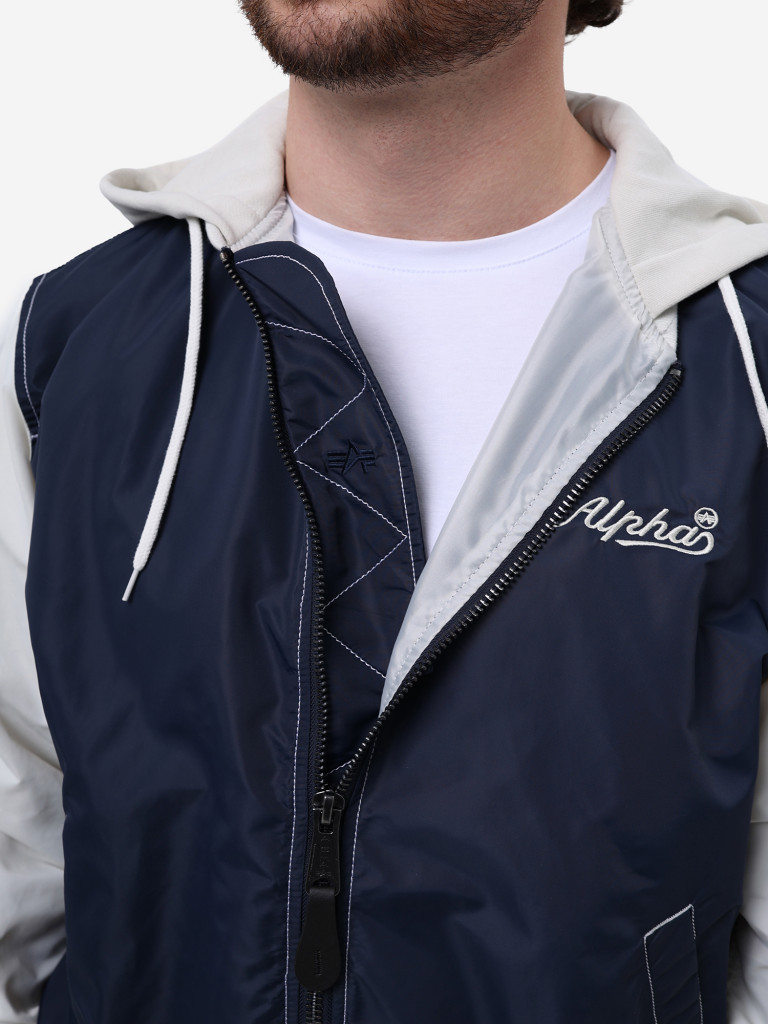 Ветровка мужская L-2B Hooded Relaxed Varsity Alpha Industries