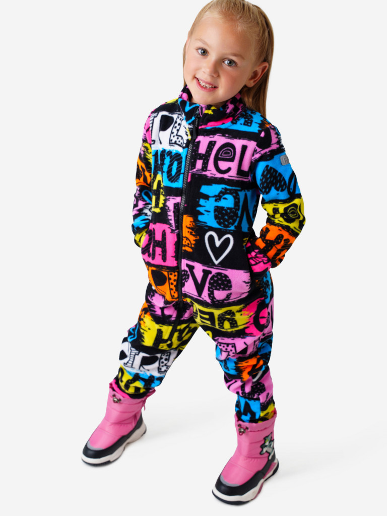 Комбинезон флисовый для девочек PlayToday