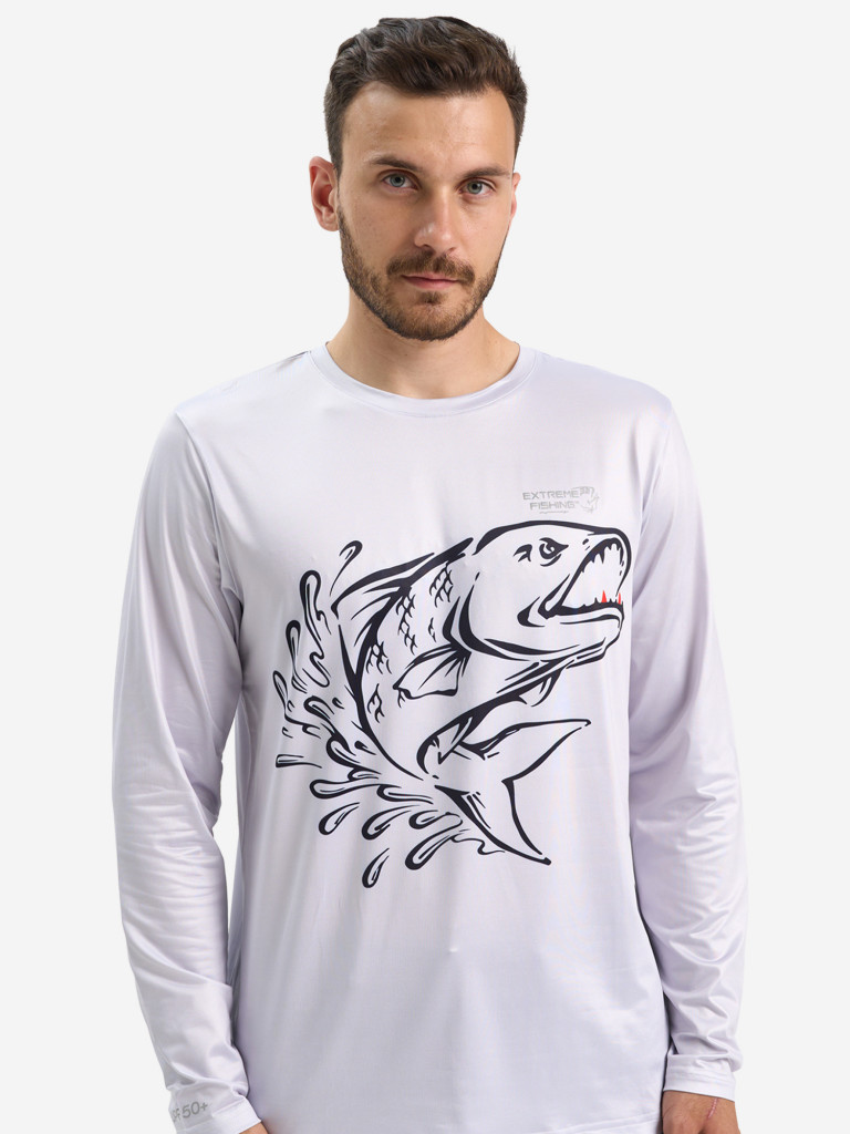 Лонгслив мужской Extreme Fishing OBS-G504 с защитой от солнца UPF50+ для рыбалки