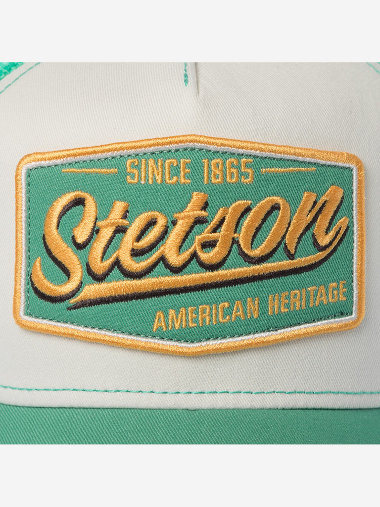 Бейсболка с сеточкой STETSON 7761122 TRUCKER CAP VINTAGE (зеленый)