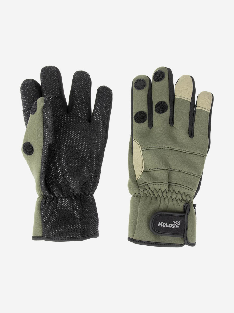 Перчатки для рыбалки и охоты Helios FISHER неопреновые, на липучке