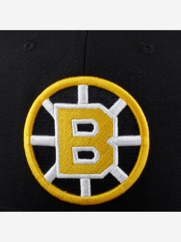 Бейсболка с прямым козырьком MITCHELL NESS 6HSSDX22015-BBNBLCK Boston Bruins NHL