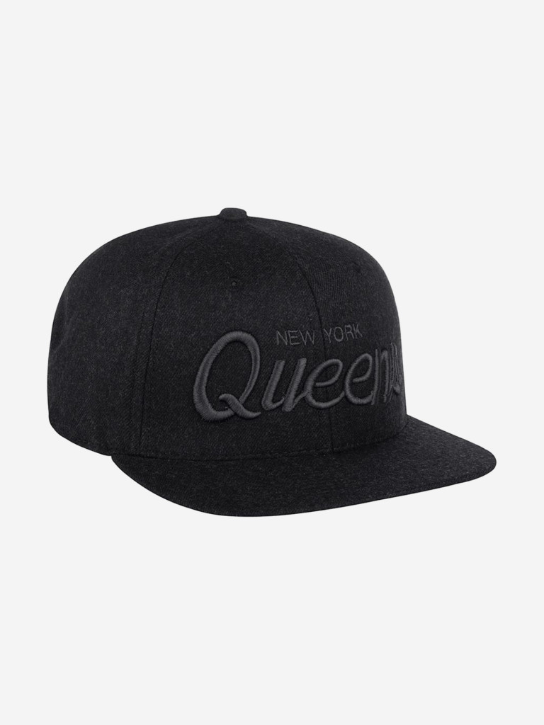 Бейсболка с прямым козырьком HOOD 100-MWL025-NY027-FT Queens Tonal 3D (черный)
