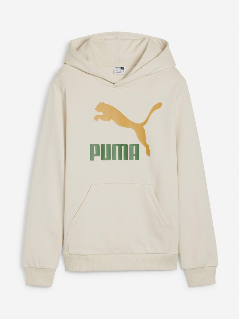 фото Худи для мальчиков puma classics, бежевый