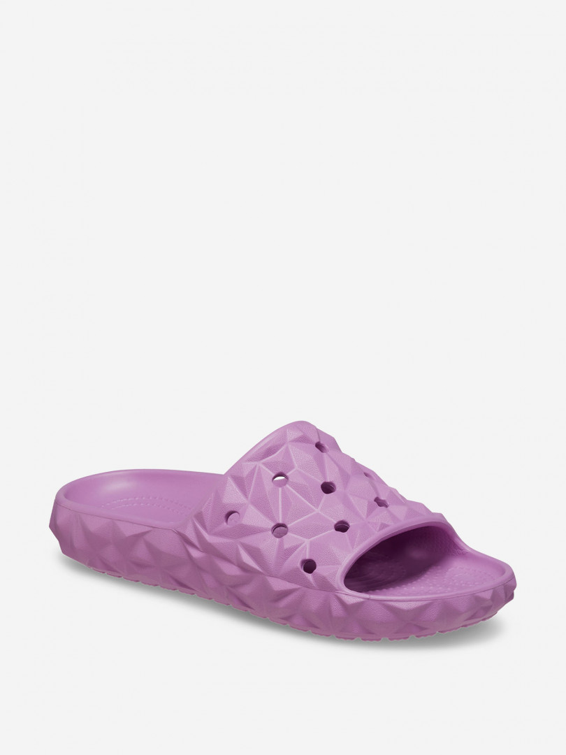 фото Шлепанцы женские crocs classic geometric slide v2, розовый