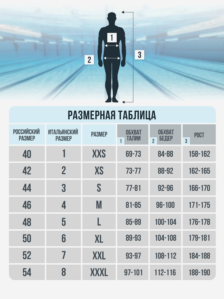 Плавки-транки мужские для плавания в бассейн JAKED MOSSO