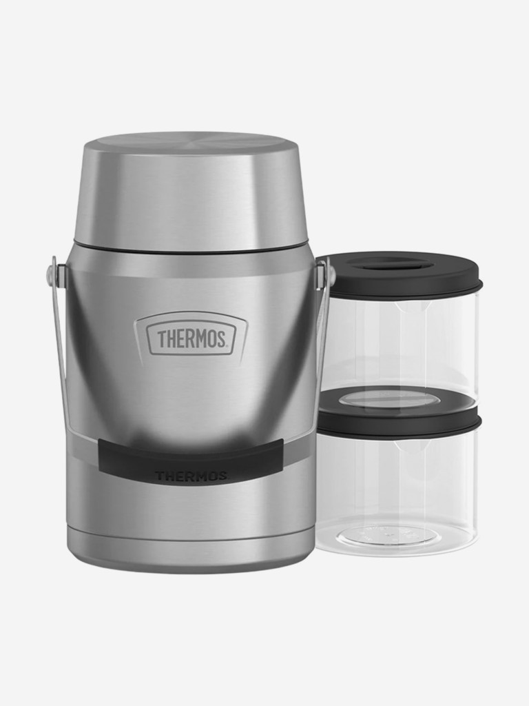 Термос с двумя пластиковыми контейнерами 1,39 л THERMOS ICON-3032 стальной цвет