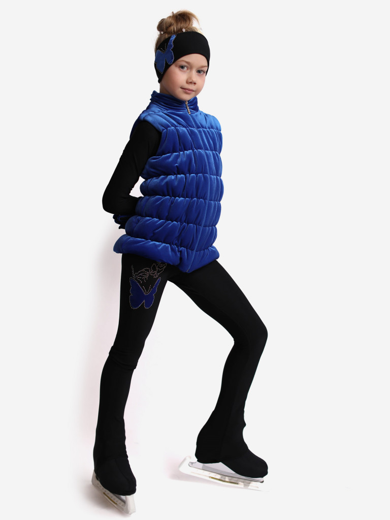 Жилетка для фигурного катания детская бархатная IceDress