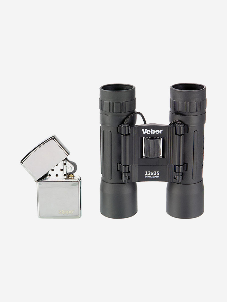 Бинокль Veber БН 12*25 черный Sport