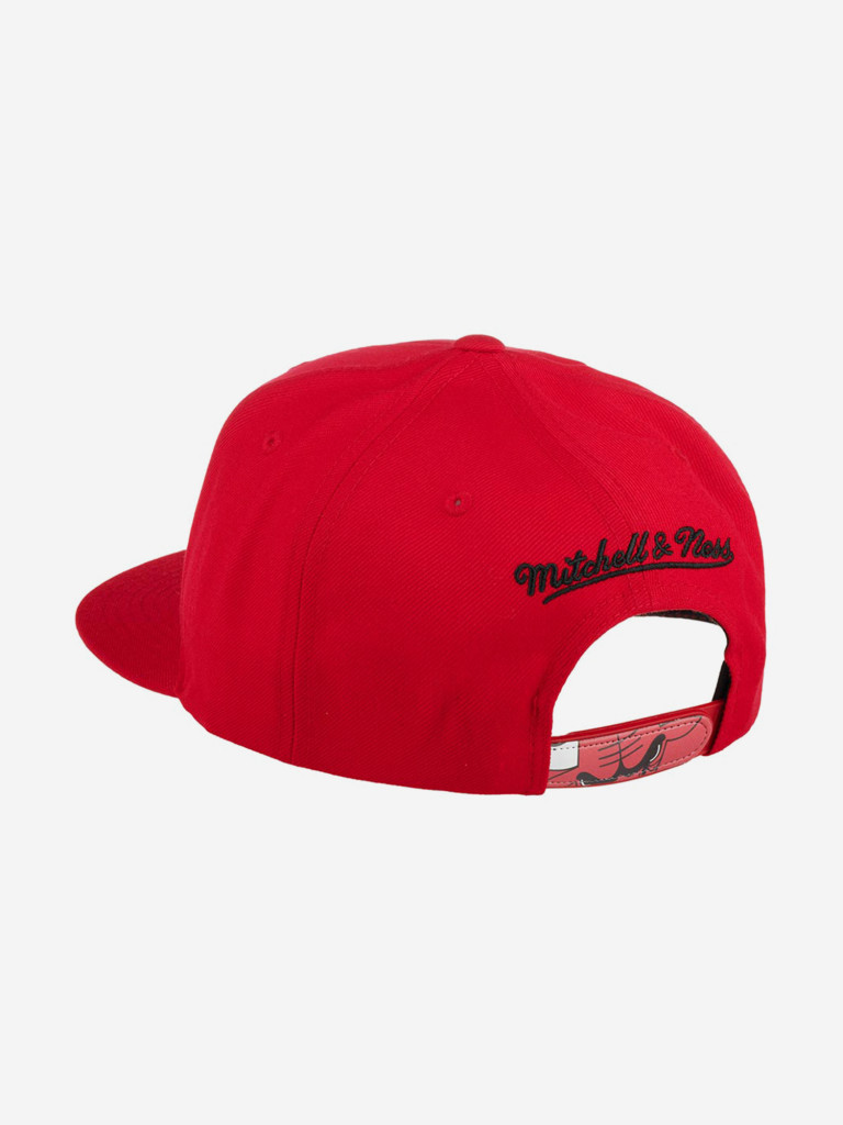 Бейсболка с прямым козырьком MITCHELL NESS 6HSSMM19490-CBURED1 Chicago Bulls NBA