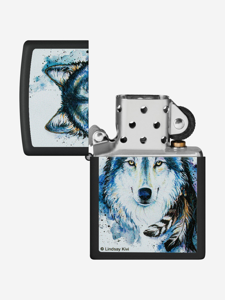 Зажигалка бензиновая ZIPPO 48936 Feed the Good Wolf