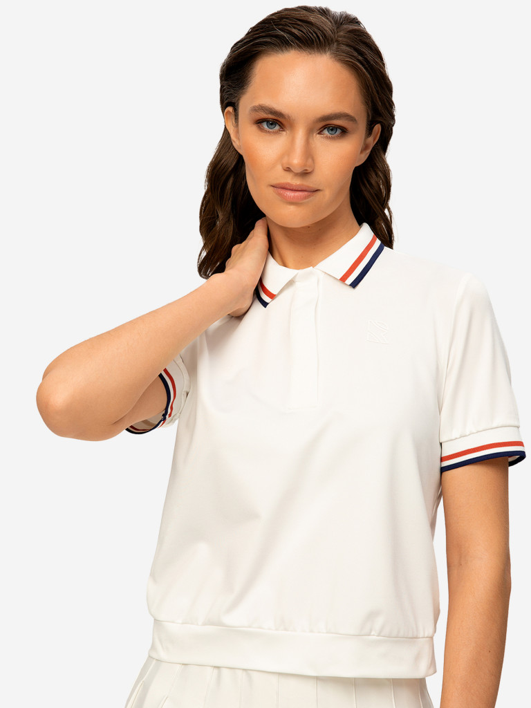 Поло женское RAQUETA SPORT High-grade, Neutro/Brick/Navy