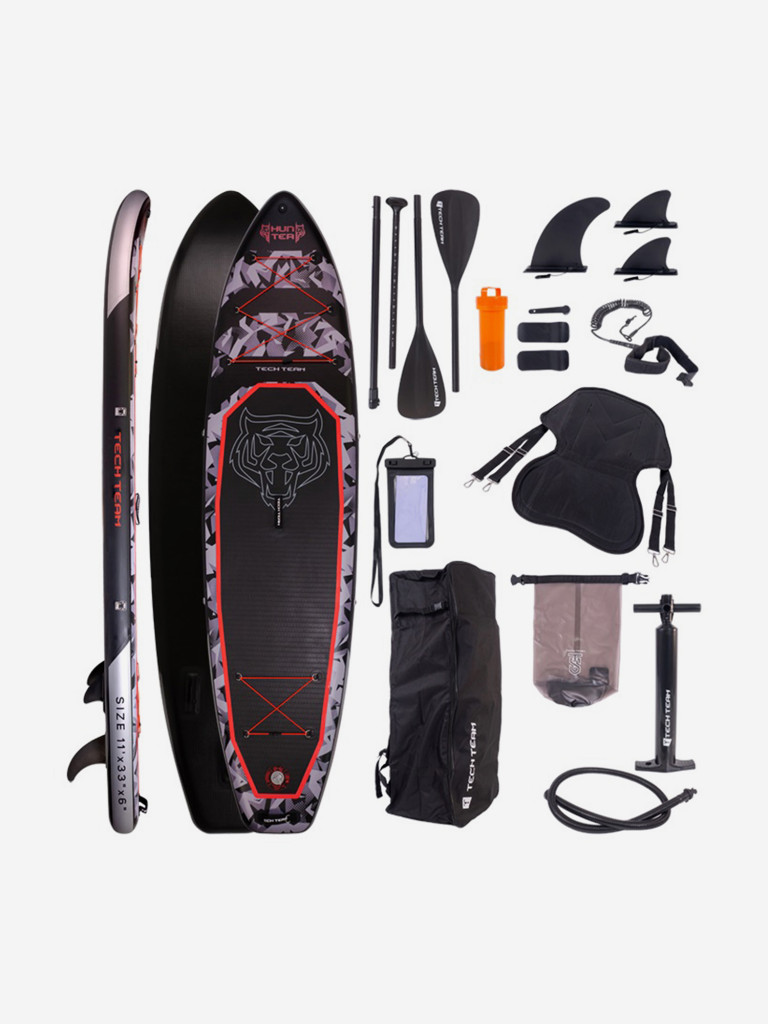 Сапборд TECHTEAM Hunter (Grey) 335x83x15 см 2024 (сиденье в комплекте)