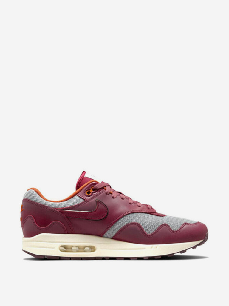 Кроссовки Nike Air Max 1 Patta Waves Rush Maroon Without Bracelet