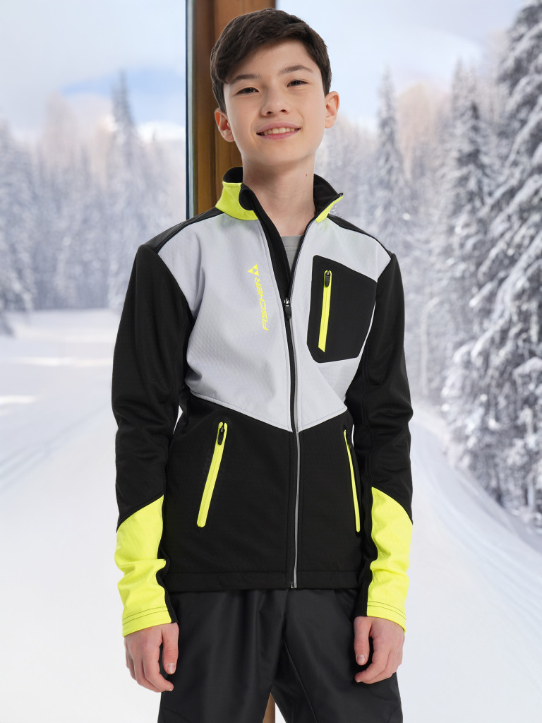 Куртка для беговых лыж для мальчиков Fischer