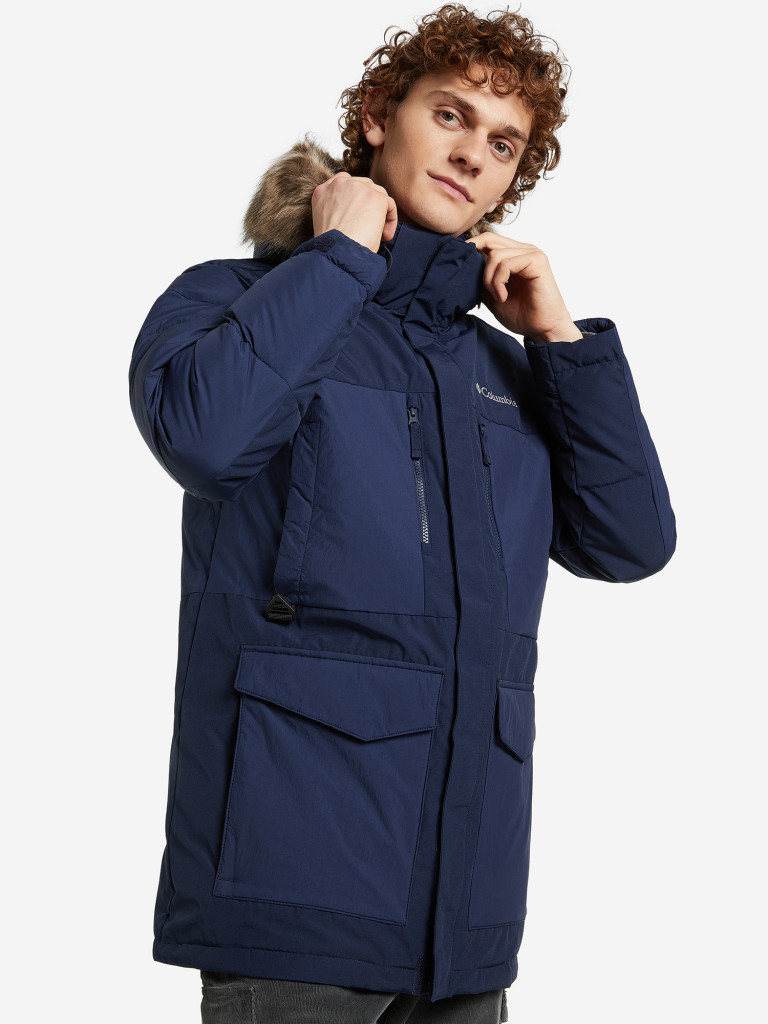Пуховик мужской Columbia Marquam Peak Fusion Parka арт. 1957491 синий ...