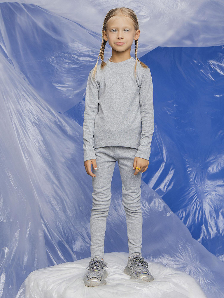 Термобелье верх для девочек batik серый