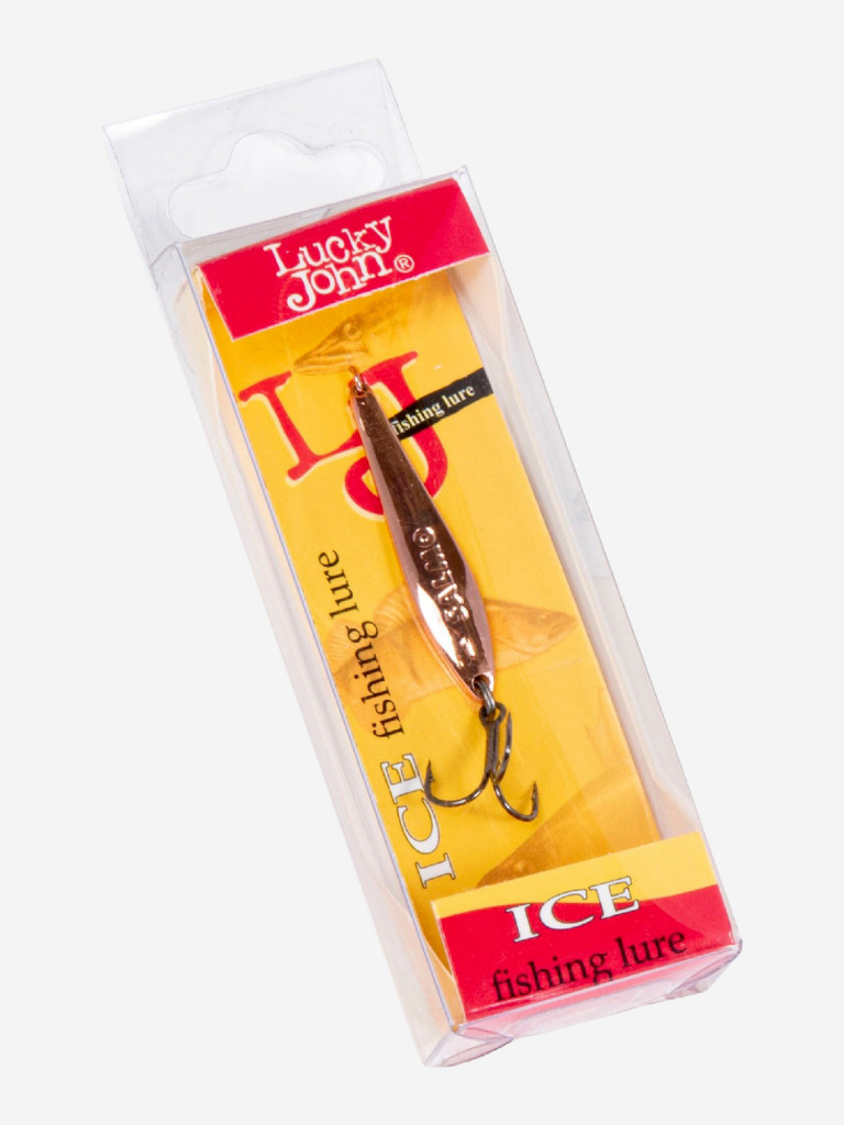 Блесна вертикальная зимняя Lucky John S-1 с тройником, вес 1.5 г
