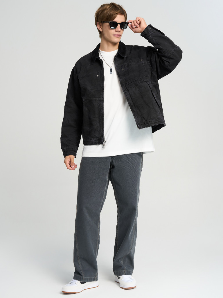 Легкая куртка мужская Vans Nico Cropped Chore Canvas Jacket