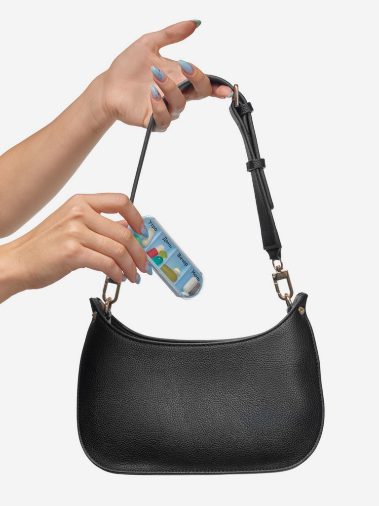 Контейнер для таблеток «НЕДЕЛЬКА», голубой