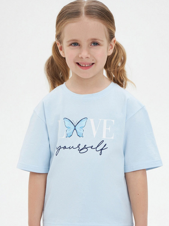 Футболка для девочек с принтом TOTTI KIDS