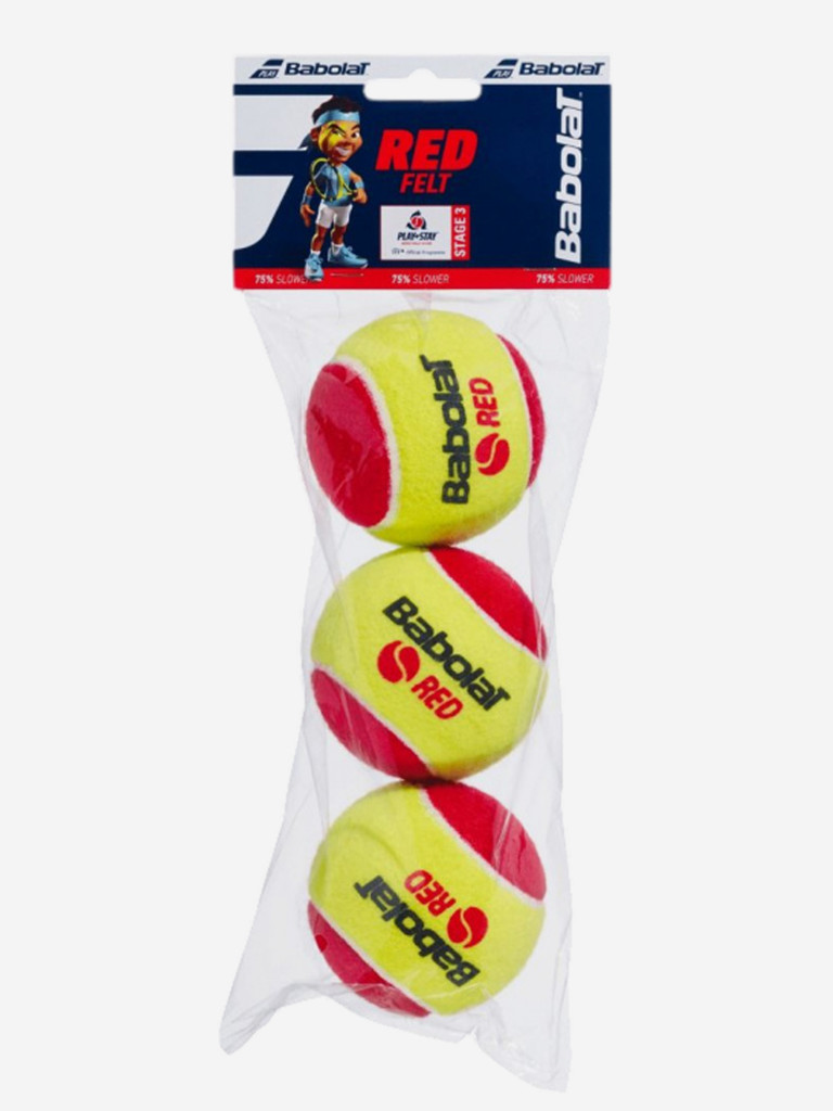 Мяч детский RED FELT x3 (24 шт в упаковке) войлочные