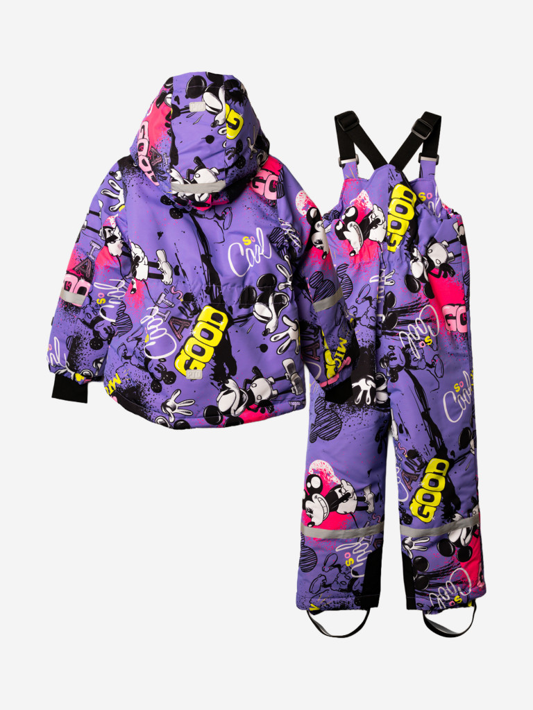 Комплект зимний для девочек: куртка, полукомбинезон PlayToday