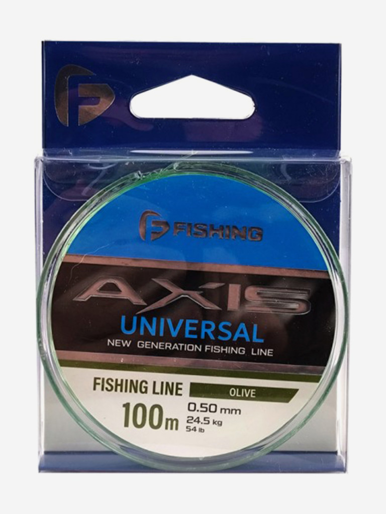 Леска F-FISHING Axis Universal Line Olive 100м 0,50мм 24,5кг/54lb