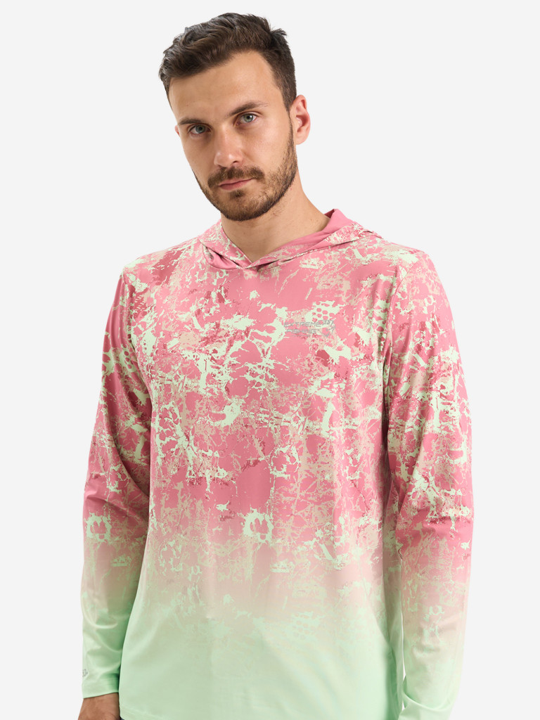 Лонгслив мужской Extreme Fishing ADD-G703H для рыбалки, с капюшоном, UPF50+ с защитой от насекомых