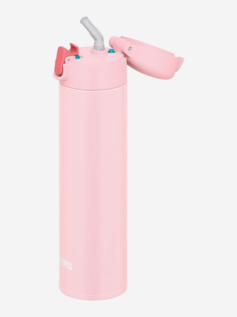 Термокружка с трубочкой 450 мл THERMOS FJM-450 розовая