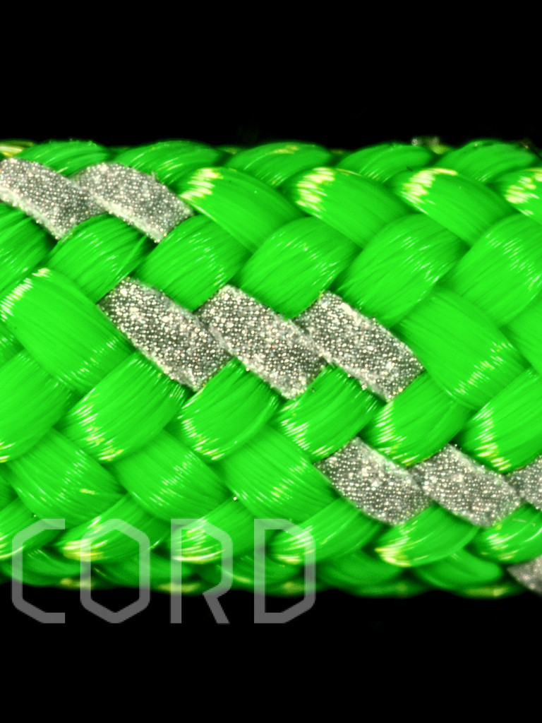 Паракорд 550 CORD nylon 10м RUS световозвращающий (lime)
