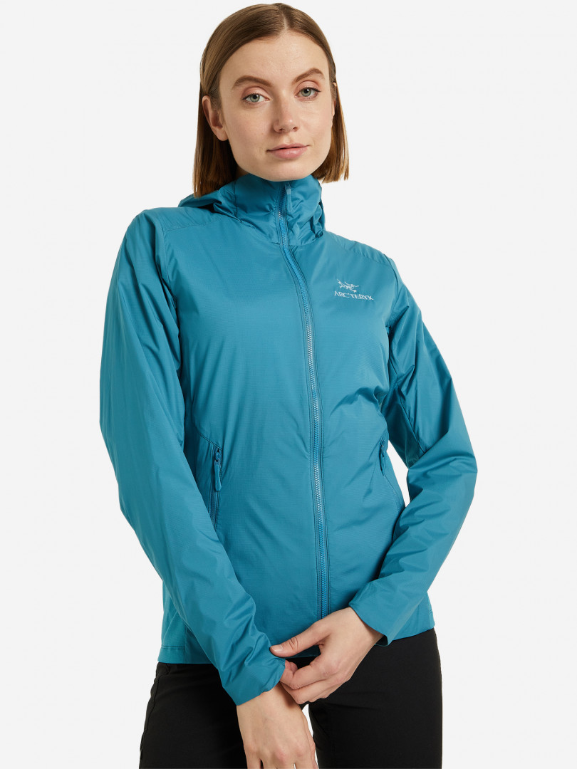 фото Куртка утепленная женская arc'teryx atom, голубой