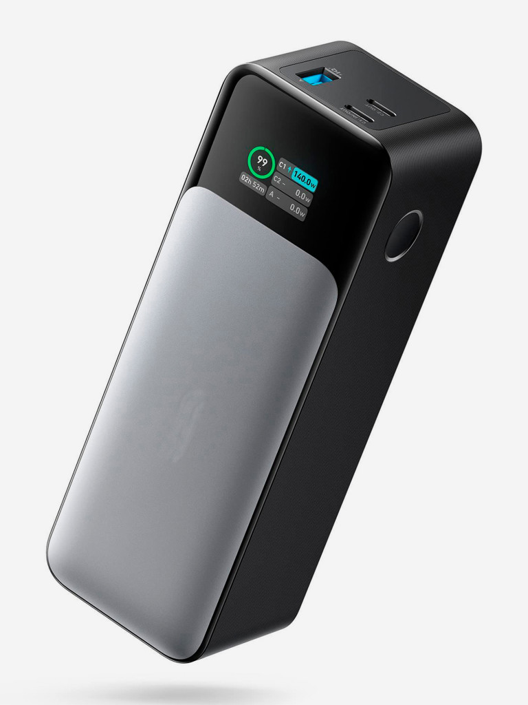 Внешний Аккумулятор ANKER 737 GaNPrime 140W PD 24K Power Bank A1289 чёрный