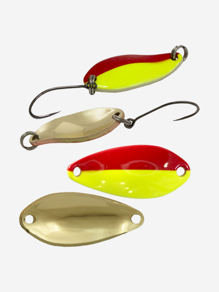 Блесна для рыбалки на форель, окуня, голавля LureMax Dotty колебалка, 25мм., 2,4 г.