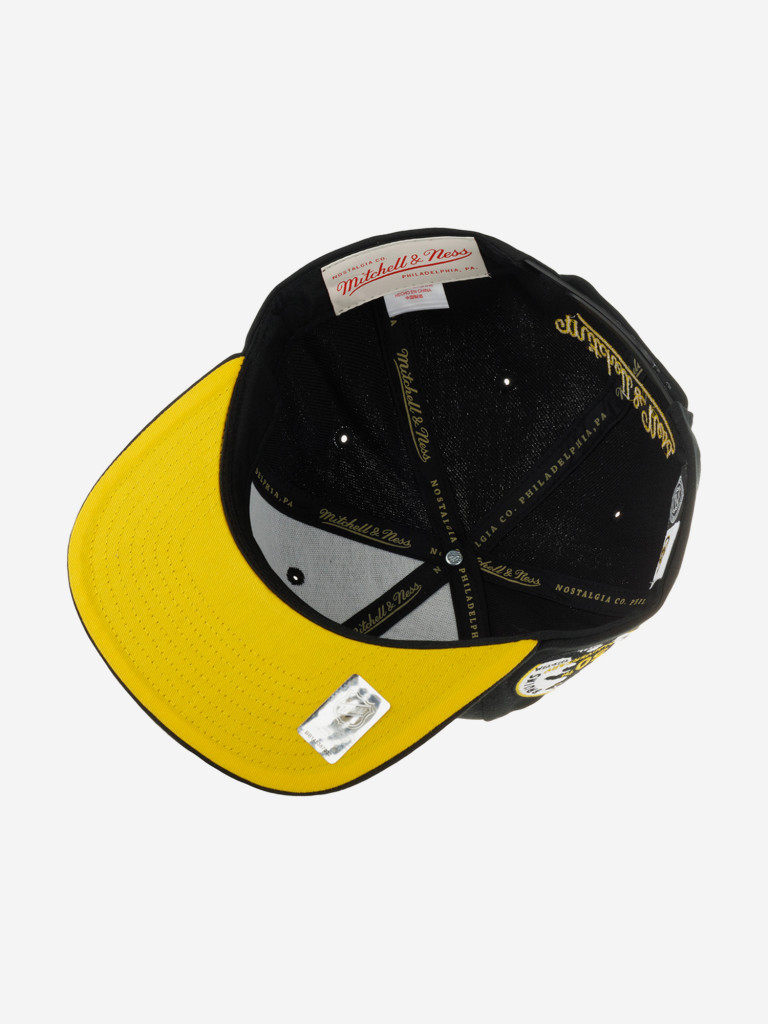 Бейсболка с прямым козырьком MITCHELL NESS HHSS6086-BBNYYPPPBLCK Boston Bruins NHL