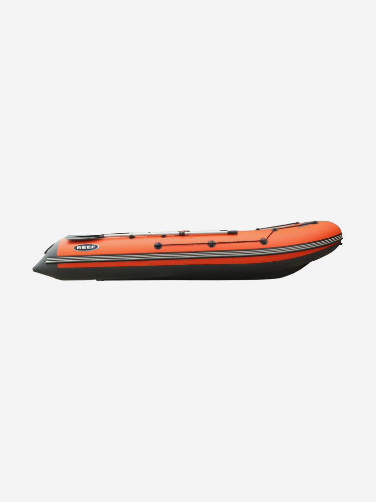 Лодка надувная моторная ПВХ НДНД Reef (Риф) 340 нд, серо-оранжевая