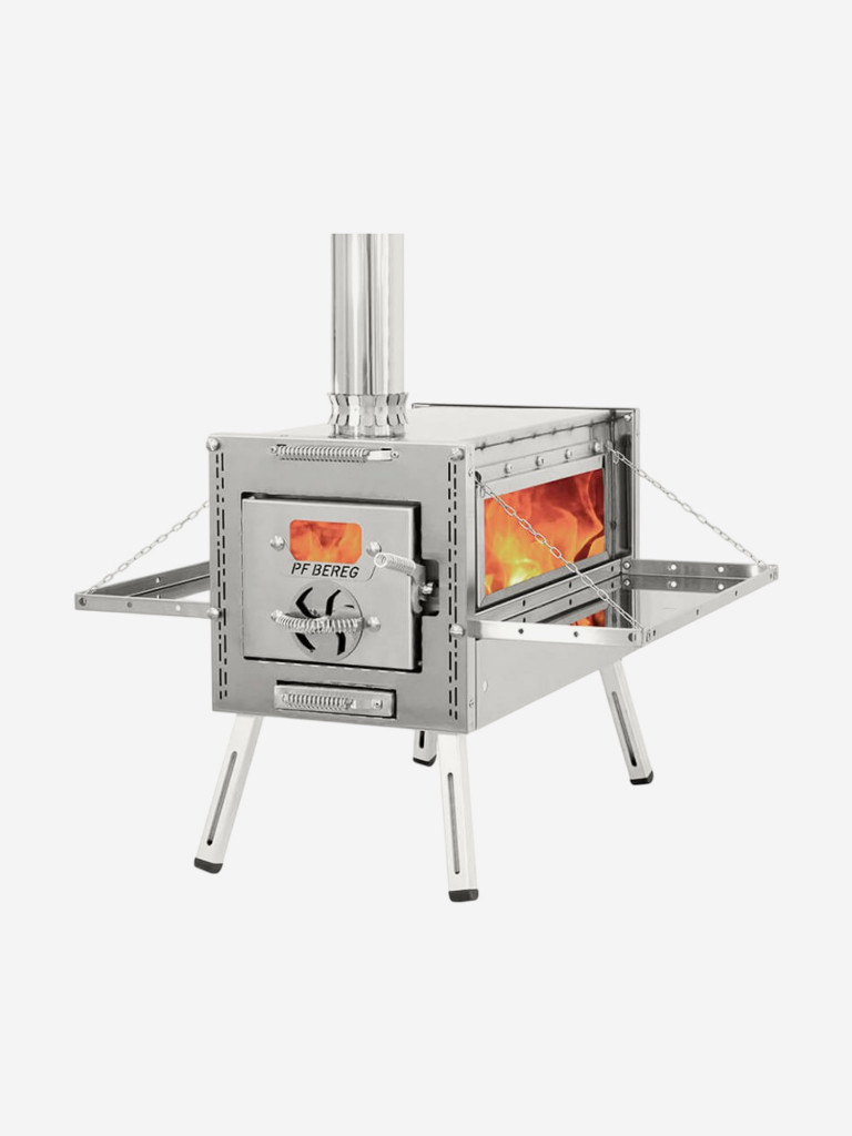 Печь для зимней палатки Камин Большой Берег, походная, туристическая