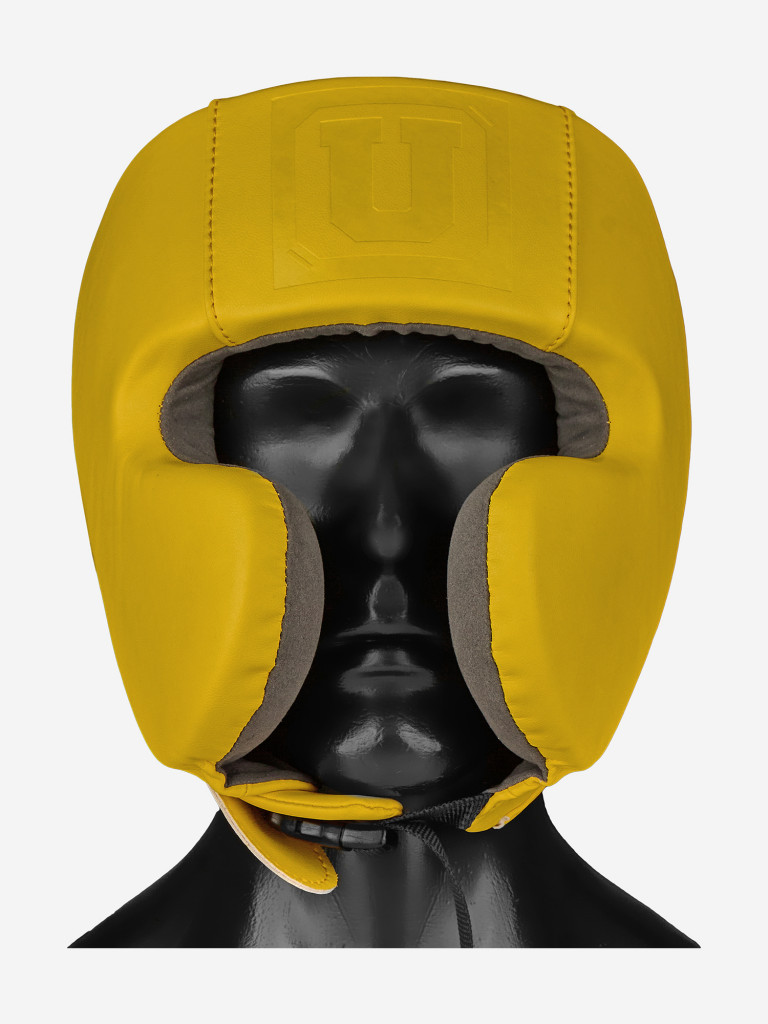 Боксерский шлем мексиканского стиля Ultimatumboxing GEN5MEX-HTN YELLOW с алькантарой